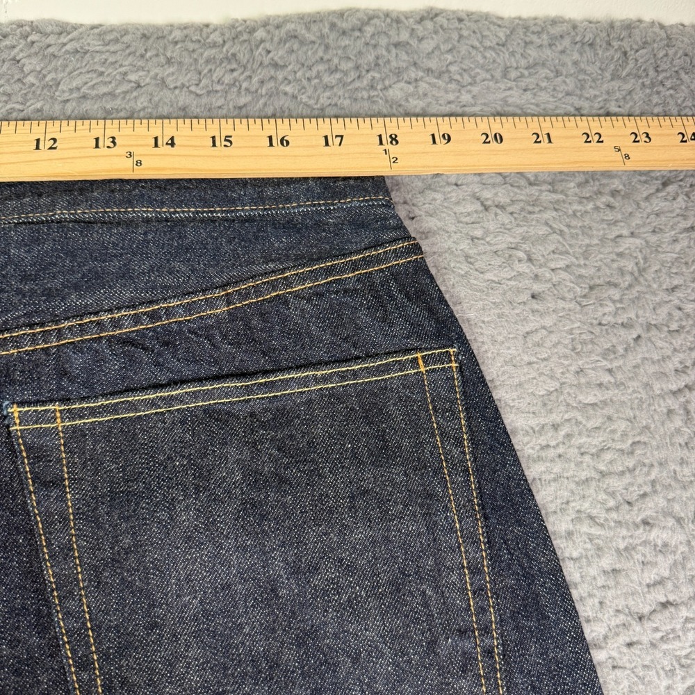Buck Mason Full Saddle Selvedge Japanese Loomstate Denim Jeans Mens 36x26 Blue - Picture 9 of 12